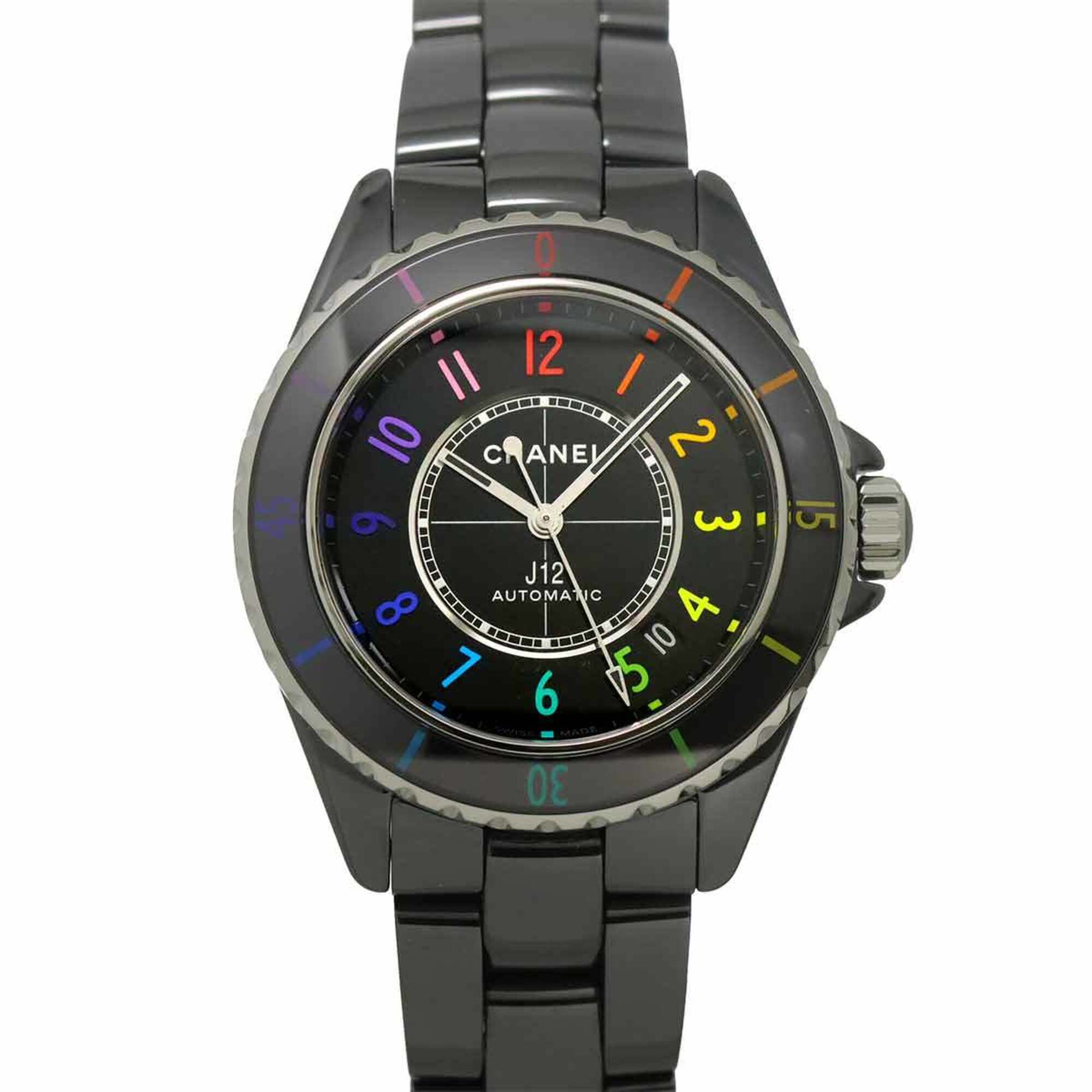 Chanel J12 Electro 38, Limited Edition of 1255 Pieces Worldwide, H7122, Men’s Watch, Date, Black Ceramic, Automatic Winding.