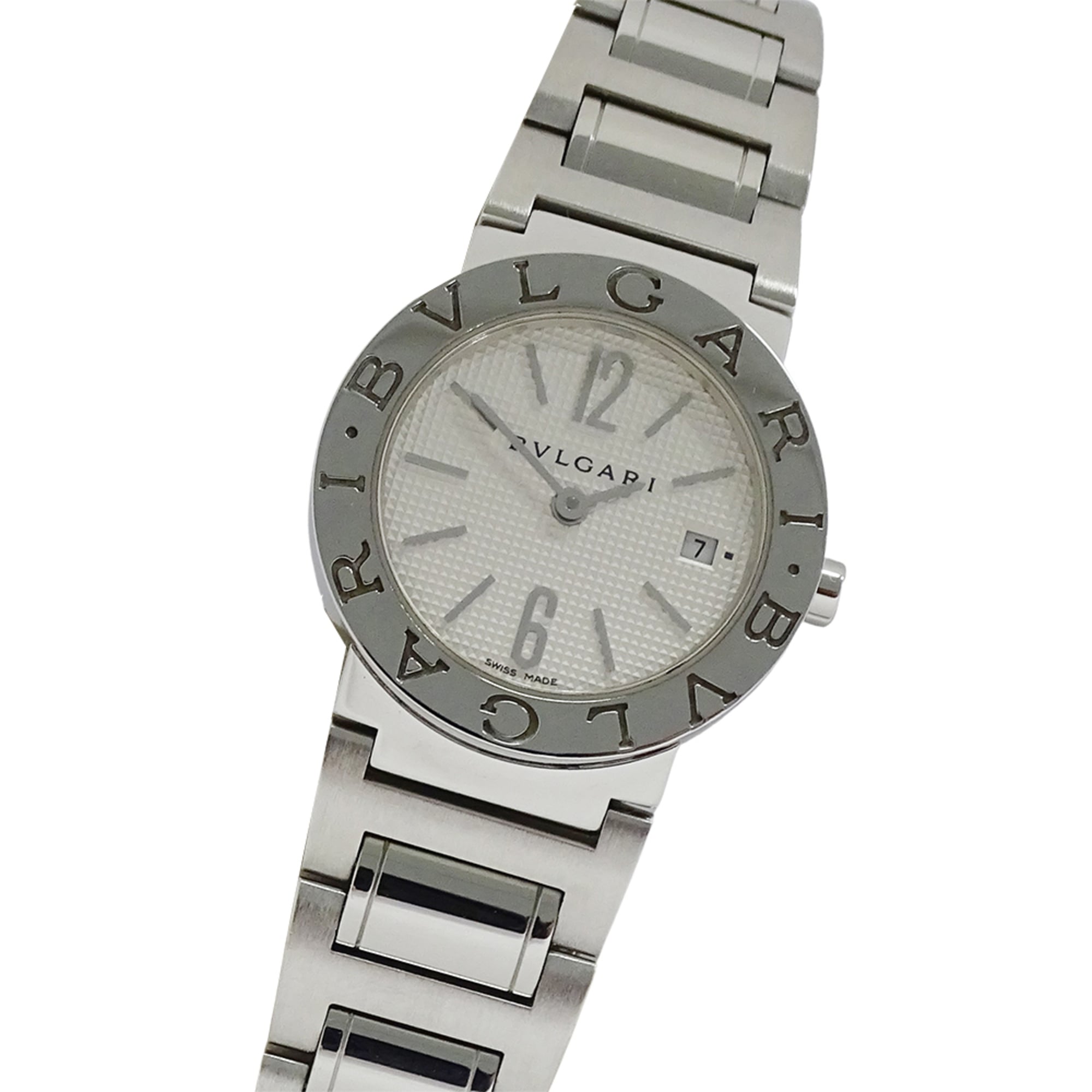 Bulgari Bvlgari Women’s Watch, Brand: Date Quartz Qz Stainless Steel SS BB26SS Silver White