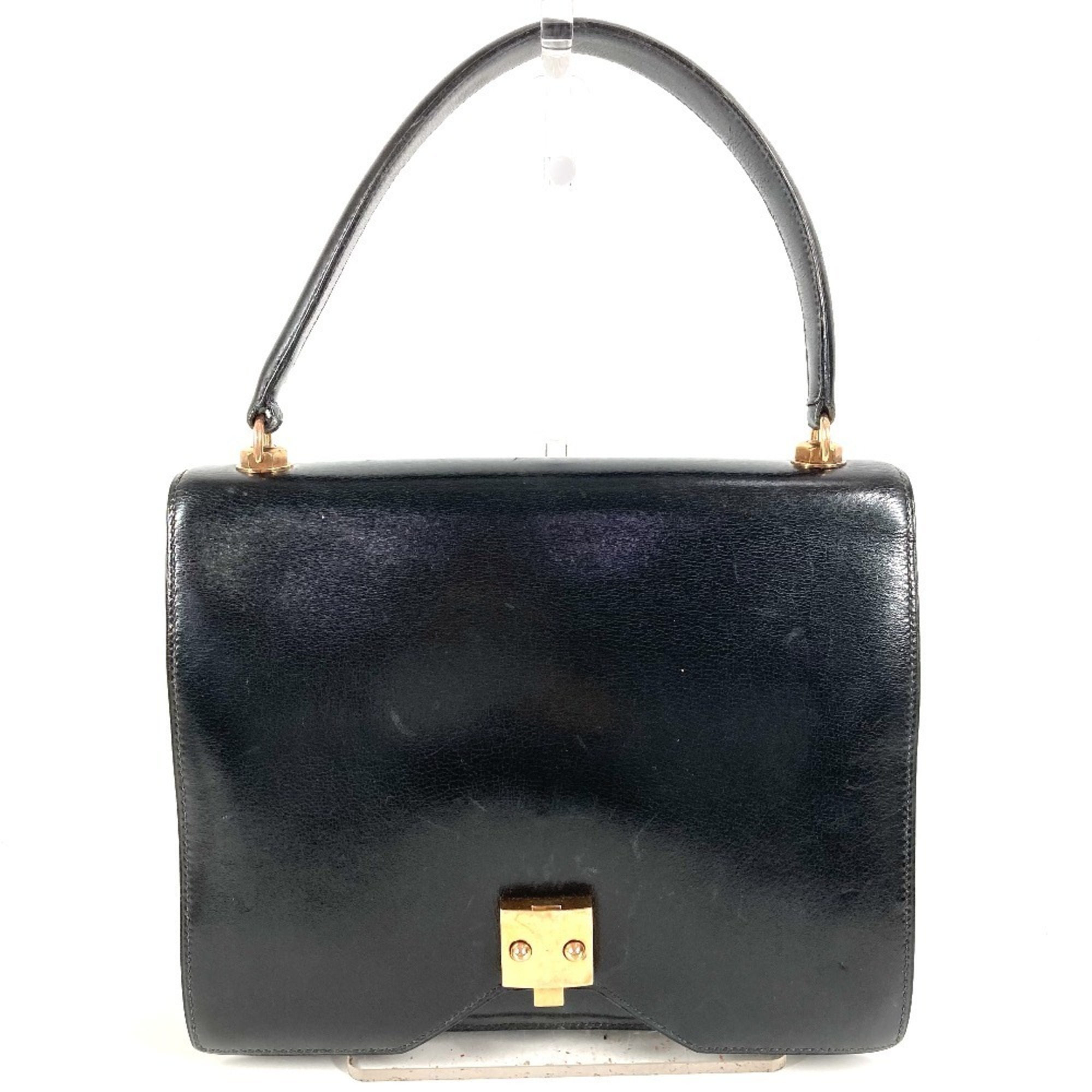 Hermes Vintage Sac G8 Bag, Flap Tote Handbag, Box Calf Leather, Men’s and Women’s, Black