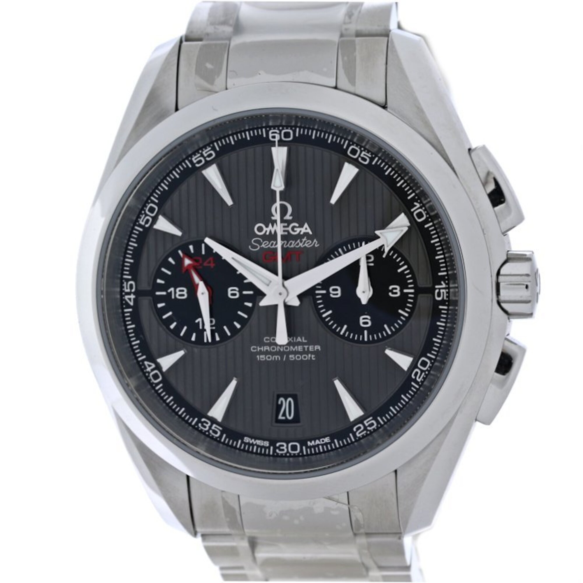 Omega Seamaster Aqua Terra 150m Co-Axial Chronometer GMT 231.10.43.52.06.001 Men’s Watch Stainless Steel 40480