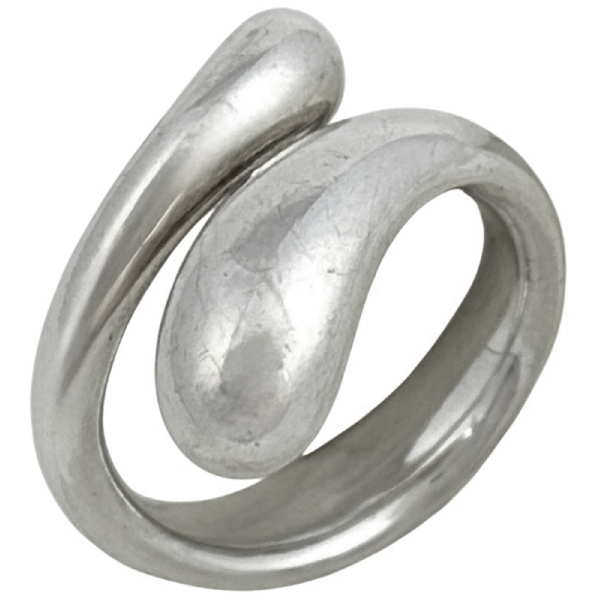 Tiffany & Co. Elongated Teardrop Ring, Sterling Silver 925, Silver, Women’s