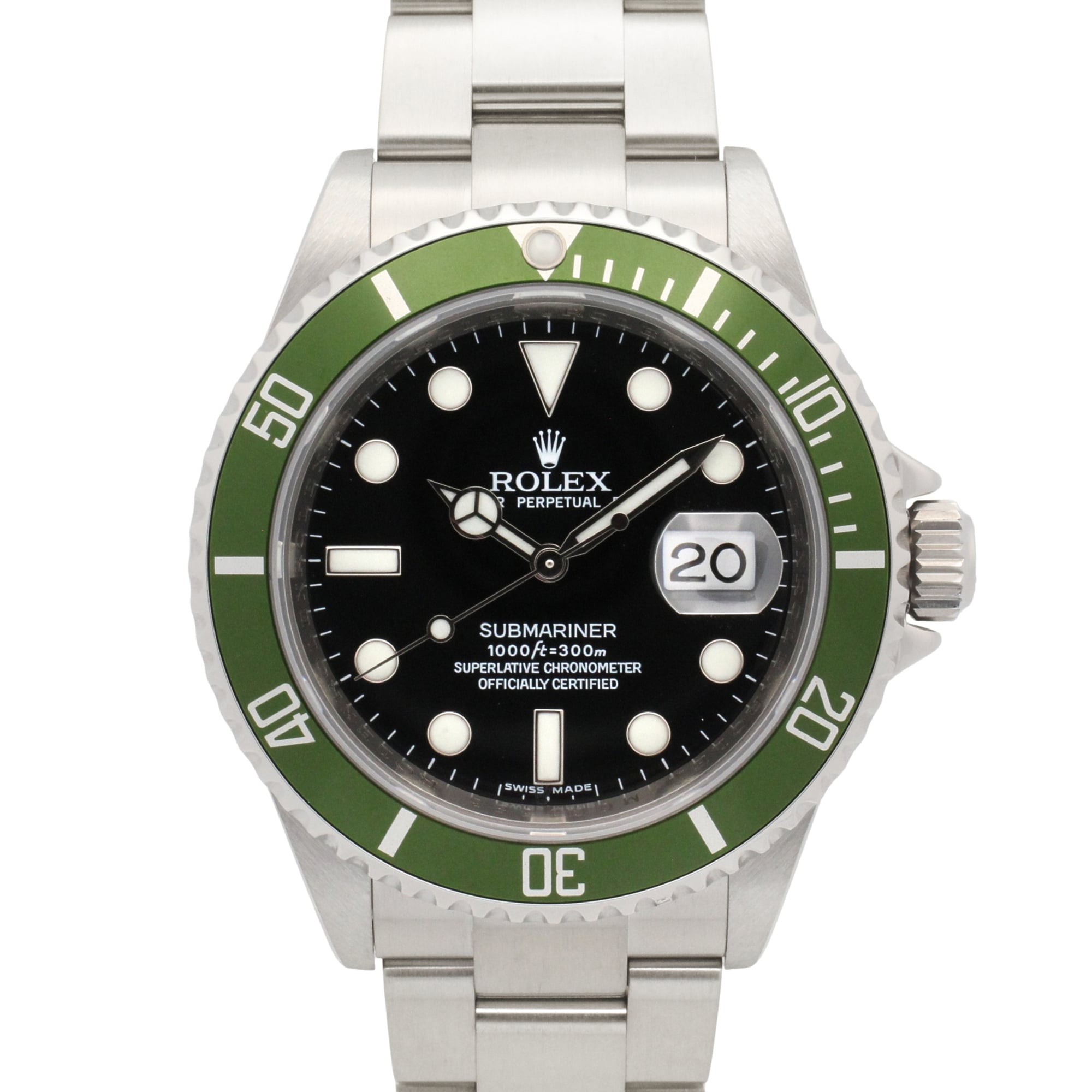 Rolex Submariner 40mm 16610LV Men’s Watch, Stainless Steel, Black Dial